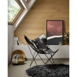 Kave Home - Fauteuil Fly Peau De Vache - Noir 10 Kave Home - Fauteuil Fly Peau De Vache - Noir -KAVE HOME Soldes 2022 27823631 4