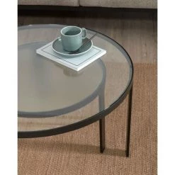 Kave Home - Ensemble Oni De 2 Tables Dappoint Ø 70 Cm / Ø 50 Cm - Noir -KAVE HOME Soldes 2022 27823633 3