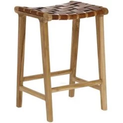 Kave Home - Tabouret Calixta Hauteur 67 Cm - Naturel