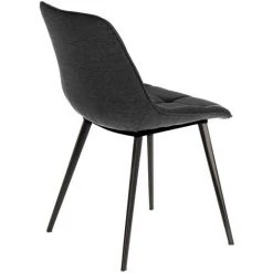 Kave Home - Chaise Adam Gris Foncé Et Pieds En Acier Finition Noire - Noir 9 Kave Home - Chaise Adam Gris Foncé Et Pieds En Acier Finition Noire - Noir -KAVE HOME Soldes 2022 27979234 3