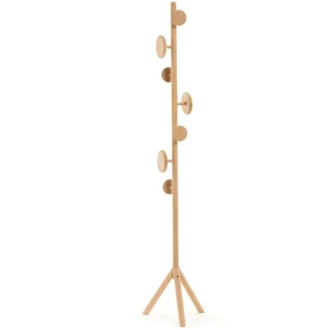 Kave Home - Portemanteau Nalini En Bois De Bouleau Massif 180 Cm - Naturel 3 Kave Home - Portemanteau Nalini En Bois De Bouleau Massif 180 Cm - Naturel