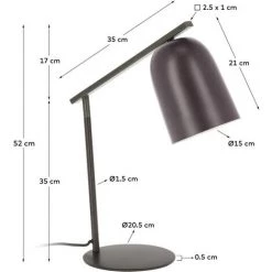 Kave Home - Lampe De Table Kadia - Rouge 7 Kave Home - Lampe De Table Kadia - Rouge -KAVE HOME Soldes 2022 27979284 3