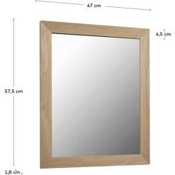 Kave Home - Miroir Wilany 47 X 57,5 Cm Cadre épais Finition Naturelle - Naturel 7 Kave Home - Miroir Wilany 47 X 57,5 Cm Cadre épais Finition Naturelle - Naturel -KAVE HOME Soldes 2022 27979348 3