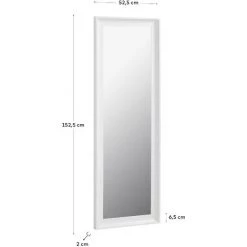 Kave Home - Miroir Romila 52 X 152,5 Cm Blanc - Blanc 9 Kave Home - Miroir Romila 52 X 152,5 Cm Blanc - Blanc -KAVE HOME Soldes 2022 27979360 4
