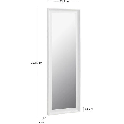 Kave Home - Miroir Romila 52 X 152,5 Cm Blanc - Blanc 6 Kave Home - Miroir Romila 52 X 152,5 Cm Blanc - Blanc – Image 4