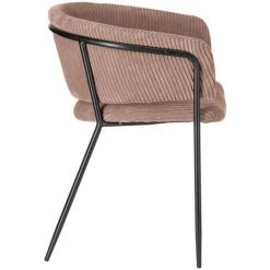 Kave Home - Chaise Runnie En Velours à Grosses Côtes Rose Et Pieds En Acier Noir - Rose 8 Kave Home - Chaise Runnie En Velours à Grosses Côtes Rose Et Pieds En Acier Noir - Rose -KAVE HOME Soldes 2022 27979405 2