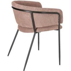 Kave Home - Chaise Runnie En Velours à Grosses Côtes Rose Et Pieds En Acier Noir - Rose 9 Kave Home - Chaise Runnie En Velours à Grosses Côtes Rose Et Pieds En Acier Noir - Rose -KAVE HOME Soldes 2022 27979405 3