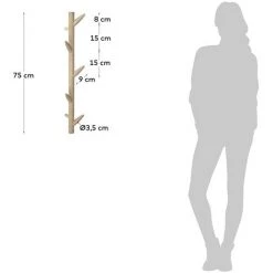 Kave Home - Portemanteau Natane - Naturel 7 Kave Home - Portemanteau Natane - Naturel -KAVE HOME Soldes 2022 27979473 3