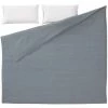 Kave Home - Linge De Lit Mariel Drap-housse,housse Couette,taies Oreiller En Coton Bio (GOTS)150x190cm - Gris
