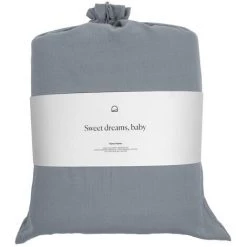 Kave Home - Linge De Lit Mariel Drap-housse,housse Couette,taies Oreiller En Coton Bio (GOTS)150x190cm - Gris -KAVE HOME Soldes 2022 27979496 3