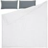 Kave Home - Linge De Lit Lesly Drap-housse,housse Couette,taies Oreiller En Coton Bio (GOTS) 135x190cm - Gris -KAVE HOME Soldes 2022 27979503 1