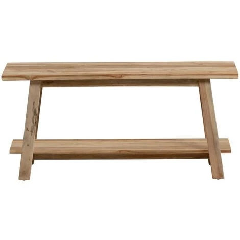 Kave Home - Banc Safara Bois Massif De Tek Recyclé 100 Cm - Naturel 4 Kave Home - Banc Safara Bois Massif De Tek Recyclé 100 Cm - Naturel – Image 2
