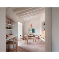 Kave Home - Chaise Nina En Bois D'acacia Massif Et Corde Terracotta - Rouge -KAVE HOME Soldes 2022 28278669 4