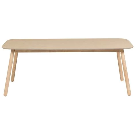 Kave Home - Table Batilde En Hévéa Massif Et Contreplaqué De Frêne 140 X 70 Cm - Naturel 4 Kave Home - Table Batilde En Hévéa Massif Et Contreplaqué De Frêne 140 X 70 Cm - Naturel – Image 2