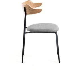 Kave Home - Chaise Olympia En Placage De Chêne Et Acier Noir - Naturel 8 Kave Home - Chaise Olympia En Placage De Chêne Et Acier Noir - Naturel -KAVE HOME Soldes 2022 28356405 2