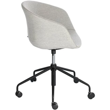 Kave Home - Chaise De Bureau Yvette Gris Clair - Gris 4 Kave Home - Chaise De Bureau Yvette Gris Clair - Gris – Image 2