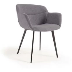 Kave Home - Chaise Nadya Gris Foncé - Gris