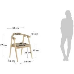 Kave Home - Chaise Majela En Bois D'eucalyptus Massif Effet Chêne Et En Corde Beige FSC 100% - Beige 11 Kave Home - Chaise Majela En Bois D'eucalyptus Massif Effet Chêne Et En Corde Beige FSC 100% - Beige -KAVE HOME Soldes 2022 28829145 5