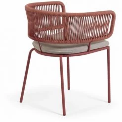 Kave Home - Chaise Nadin Corde Terracotta Et Pieds En Acier Galvanisé - Rose -KAVE HOME Soldes 2022 28829175 3