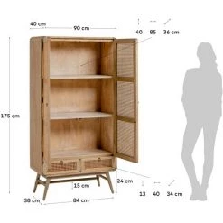 Kave Home - Armoire Nalu 90 X 175 Cm - Naturel 11 Kave Home - Armoire Nalu 90 X 175 Cm - Naturel -KAVE HOME Soldes 2022 29033475 5