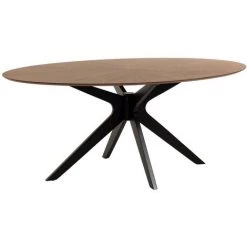 Kave Home - Table Naanim 180 X 110 Cm Finition Noyer - Naturel