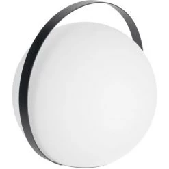 Kave Home - Lampe à Poser Nomade Dinesh Avec Poignée En Acier Noir - Noir