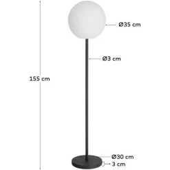 Kave Home - Lampadaire Nomade D'extérieur Dinesh En Acier Noir - Noir 7 Kave Home - Lampadaire Nomade D'extérieur Dinesh En Acier Noir - Noir -KAVE HOME Soldes 2022 29159499 3
