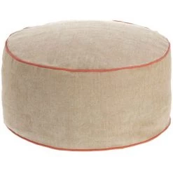 Kave Home - Pouf Dalila En PET Beige De Ø 60cm - Beige