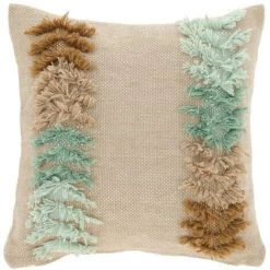 Kave Home - Housse De Coussin Dalila En PET Avec Liseré Marron - Multicolore