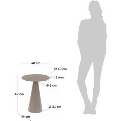 Kave Home - Table Dappoint Shirel Ø 40 Cm Verte - Vert 7 Kave Home - Table Dappoint Shirel Ø 40 Cm Verte - Vert -KAVE HOME Soldes 2022 29988070 3