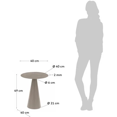 Kave Home - Table Dappoint Shirel Ø 40 Cm Verte - Vert 5 Kave Home - Table Dappoint Shirel Ø 40 Cm Verte - Vert – Image 3