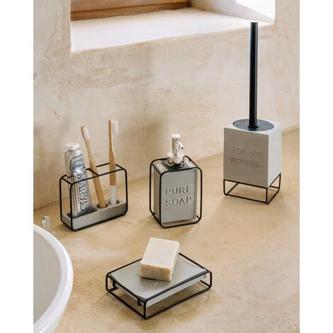 Kave Home - Brosse WC Jainen Noire - Gris 4 Kave Home - Brosse WC Jainen Noire - Gris – Image 2