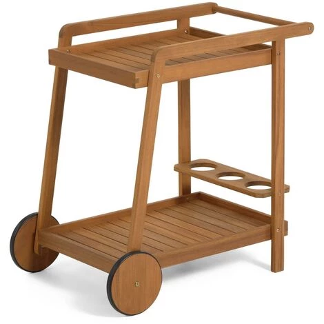 Kave Home - Desserte Felisa En Bois Massif D'acacia FSC 100% - Naturel 3 Kave Home - Desserte Felisa En Bois Massif D'acacia FSC 100% - Naturel