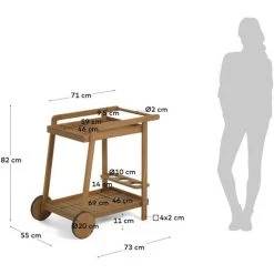 Kave Home - Desserte Felisa En Bois Massif D'acacia FSC 100% - Naturel 7 Kave Home - Desserte Felisa En Bois Massif D'acacia FSC 100% - Naturel -KAVE HOME Soldes 2022 30319379 3