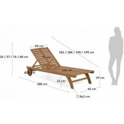 Kave Home - Bain De Soleil Beila En Bois Massif D'eucalyptus FSC 100% - Naturel 11 Kave Home - Bain De Soleil Beila En Bois Massif D'eucalyptus FSC 100% - Naturel -KAVE HOME Soldes 2022 30319381 5