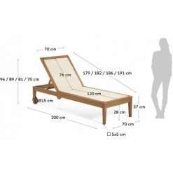 Kave Home - Bain De Soleil Caterin Beige En Bois Massif D'eucalyptus FSC 100% 11 Kave Home - Bain De Soleil Caterin Beige En Bois Massif D'eucalyptus FSC 100% -KAVE HOME Soldes 2022 30319387 5