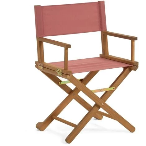 Kave Home - Chaise De Jardin Pliante Dalisa Terracotta En Bois Massif D'acacia FSC 100% - Rouge 3 Kave Home - Chaise De Jardin Pliante Dalisa Terracotta En Bois Massif D'acacia FSC 100% - Rouge