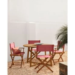 Kave Home - Chaise De Jardin Pliante Dalisa Terracotta En Bois Massif D'acacia FSC 100% - Rouge 10 Kave Home - Chaise De Jardin Pliante Dalisa Terracotta En Bois Massif D'acacia FSC 100% - Rouge -KAVE HOME Soldes 2022 30319398 4