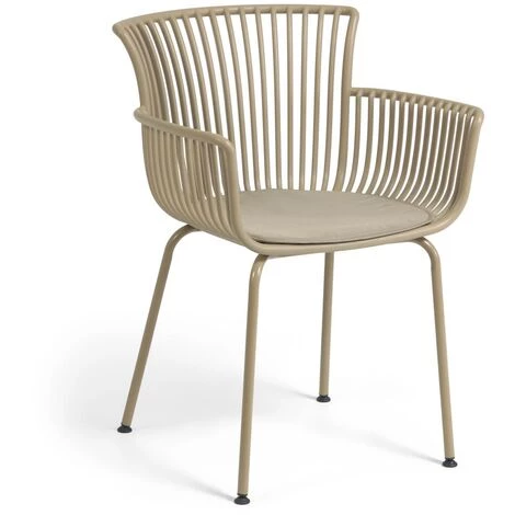 Kave Home - Chaise De Jardin Surpika Beige - Beige 3 Kave Home - Chaise De Jardin Surpika Beige - Beige