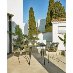 Kave Home - Chaise De Jardin Surpika Beige - Beige 10 Kave Home - Chaise De Jardin Surpika Beige - Beige -KAVE HOME Soldes 2022 30543509 4