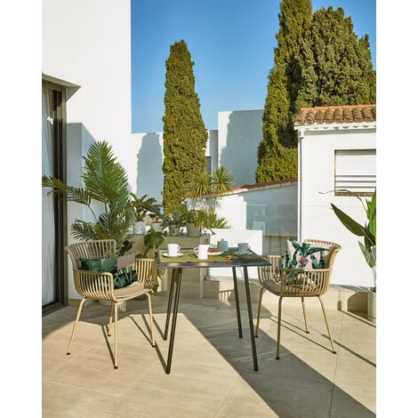 Kave Home - Chaise De Jardin Surpika Beige - Beige 6 Kave Home - Chaise De Jardin Surpika Beige - Beige – Image 4