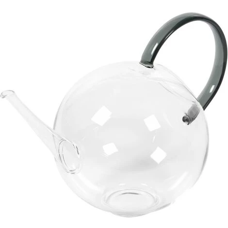 Kave Home - Vase Duyen En Verre Transparent Et Gris - Transparent 3 Kave Home - Vase Duyen En Verre Transparent Et Gris - Transparent