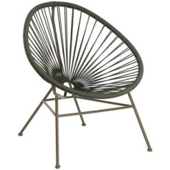 Kave Home - Fauteuil Samantha En Corde Verte