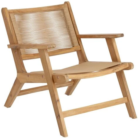 Kave Home - Fauteuil Geralda En Bois Dacacia Avec Finition Naturelle FSC 100% - Naturel 3 Kave Home - Fauteuil Geralda En Bois Dacacia Avec Finition Naturelle FSC 100% - Naturel