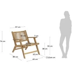 Kave Home - Fauteuil Geralda En Bois Dacacia Avec Finition Naturelle FSC 100% - Naturel 11 Kave Home - Fauteuil Geralda En Bois Dacacia Avec Finition Naturelle FSC 100% - Naturel -KAVE HOME Soldes 2022 30949257 5