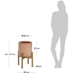 Kave Home - Cache-pot Dalva En Terre Cuite Ø 26 Cm - Naturel 9 Kave Home - Cache-pot Dalva En Terre Cuite Ø 26 Cm - Naturel -KAVE HOME Soldes 2022 31609418 4