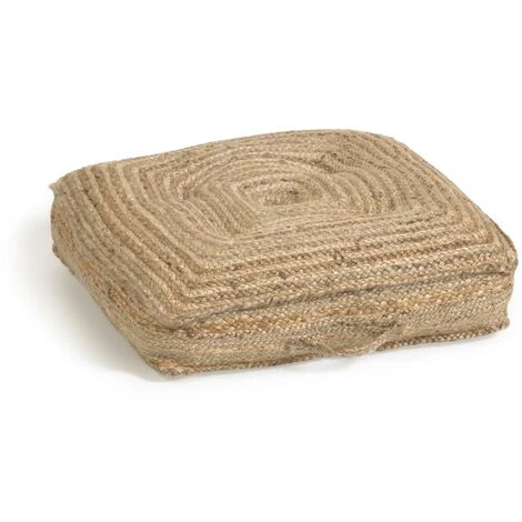 Kave Home - Coussin De Sol Et Palette Abir En Jute 63 X 63 Cm - Naturel 3 Kave Home - Coussin De Sol Et Palette Abir En Jute 63 X 63 Cm - Naturel