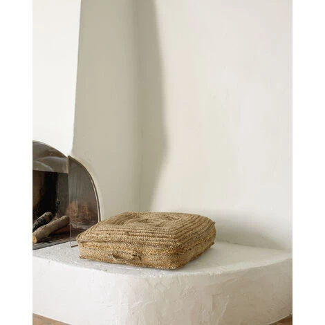 Kave Home - Coussin De Sol Et Palette Abir En Jute 63 X 63 Cm - Naturel 4 Kave Home - Coussin De Sol Et Palette Abir En Jute 63 X 63 Cm - Naturel – Image 2