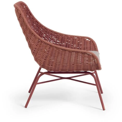 Kave Home - Fauteuil Abeli En Corde Terracotta - Rose 4 Kave Home - Fauteuil Abeli En Corde Terracotta - Rose – Image 2