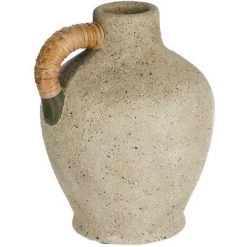 Kave Home - Vase Agle Céramique Gris 25 Cm - Gris